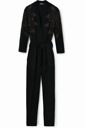 Desigual Salopette lunga di viscosa print floreale