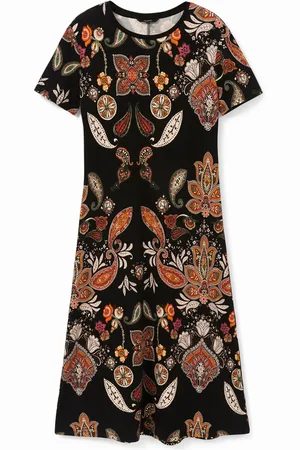 Desigual Vestito longuette stampa paisley