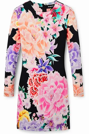 Desigual Vestito corto slim a fiori
