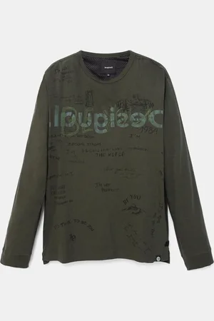 Desigual Maglietta manica lunga scritte