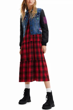 Desigual Giubbotto di jeans bomber ibrido