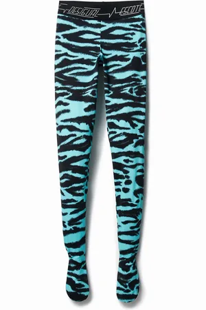 Desigual Leggings slim stampa animalier