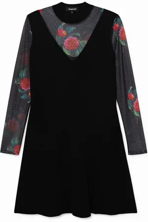 Desigual Vestito rete fiori