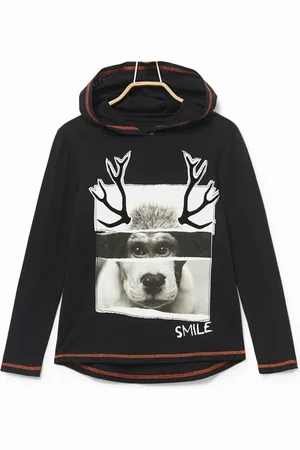 Desigual Felpa con cappuccio cotone