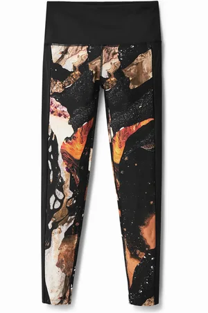 Desigual Leggings stampa effetto minerale