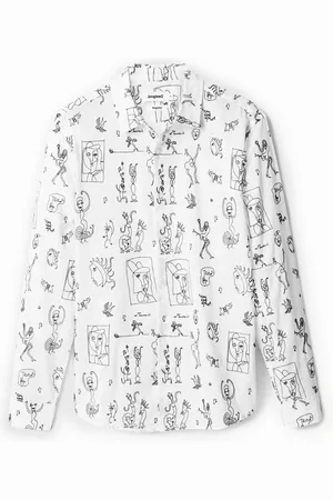 Desigual Camicia a manica lunga ricami