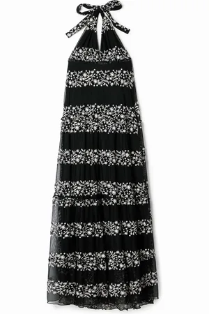 Desigual Abito maxi ricamato