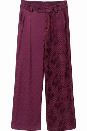 Desigual Pantalone jaquard cintura foulard