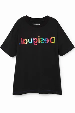 Desigual Maglietta logo arcobaleno