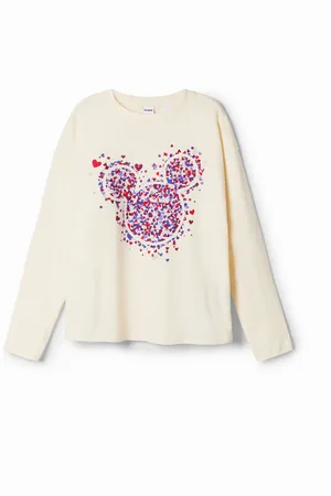 Desigual Maglietta cuori Mickey Mouse