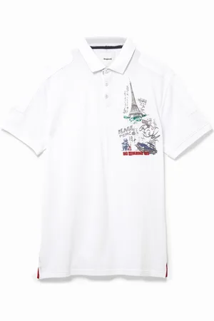 Desigual Polo ricami 100% cotone