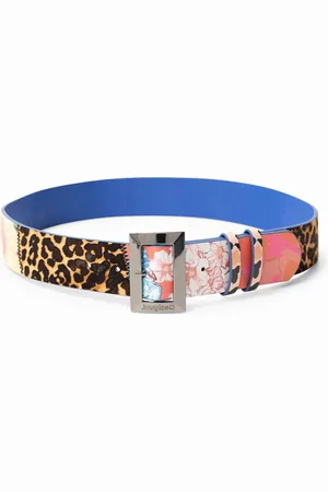 Desigual Cintura patch animalier e floreale