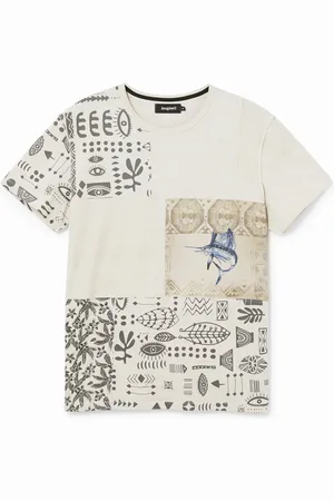 Desigual Maglietta patch etnico