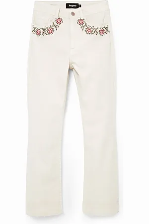 Desigual Jeans Flare cropped