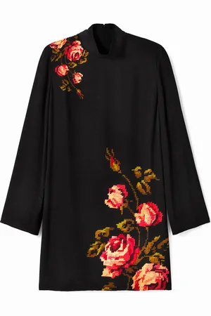 Desigual Vestito floreale taglio dritto