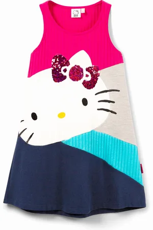 Desigual Vestito svasato Hello Kitty
