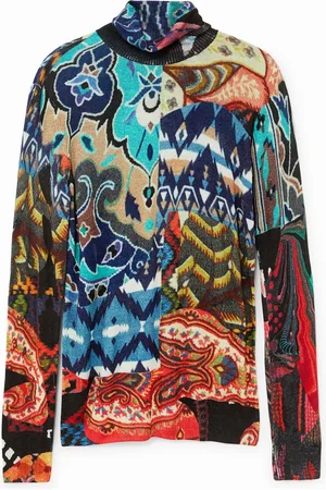 Desigual Maglione a maglia boho