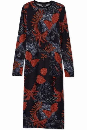Desigual Vestito slim maglia floreale