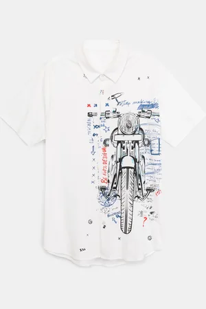 Desigual Camicia moto 100% cotone