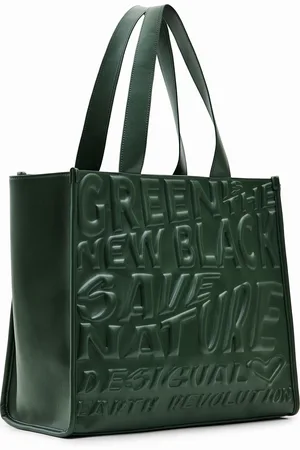 Desigual Borsa shopper con messaggi