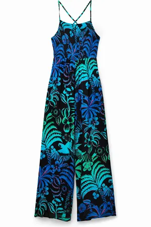 Desigual Tuta tropicale lunga spalline