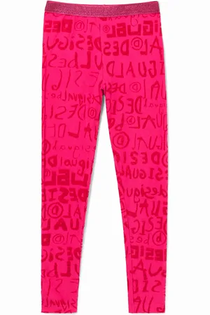 Desigual Leggings logo vita elasticizzata