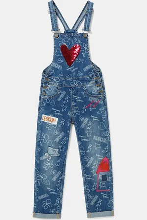 Desigual Salopette di jeans stampa bolimanÃa