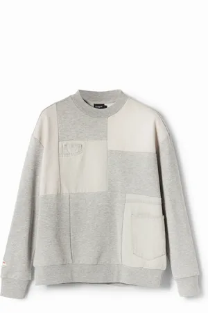 Desigual Felpa patch denim