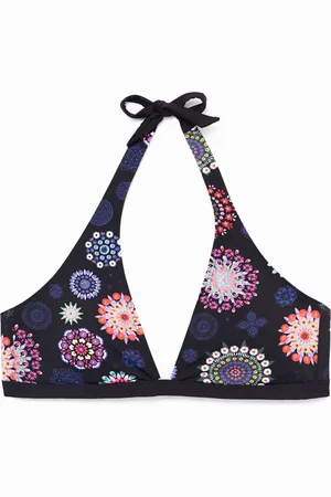 Desigual Top bikini halter stampa mandala