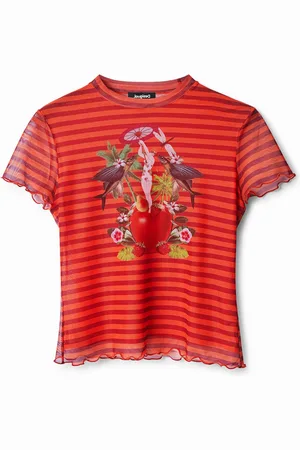 Desigual T-shirt slim a righe