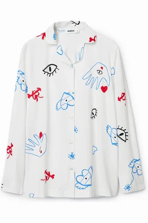 Desigual Camicia pigiama cuori
