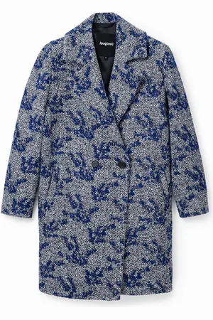 Desigual Cappotto doppiopetto spiga