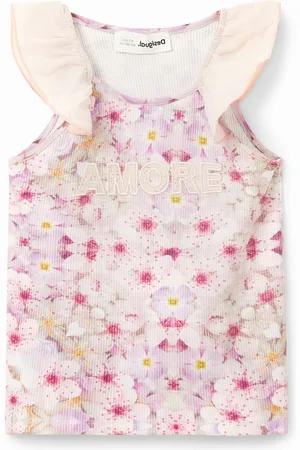 Desigual Top fiore di mandorlo
