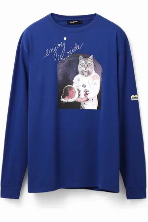 Desigual T-shirt oversize gatto astronauta