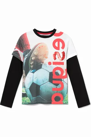 Desigual Maglietta print fotografico calcio