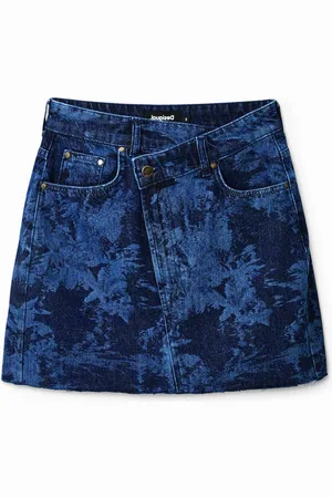 Desigual Minigonna in denim tropicale