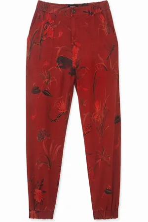Desigual Pantaloni jogger in tencel stampati