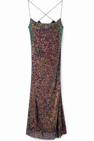 Desigual Abito midi paillettes
