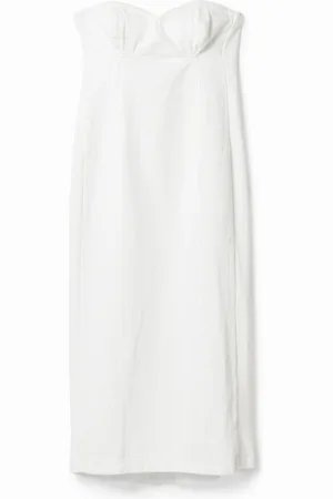 Desigual Abito midi denim aderente