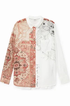 Desigual Camicia boho in chiffon bambola