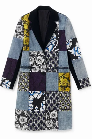 Desigual Cappotto patch denim