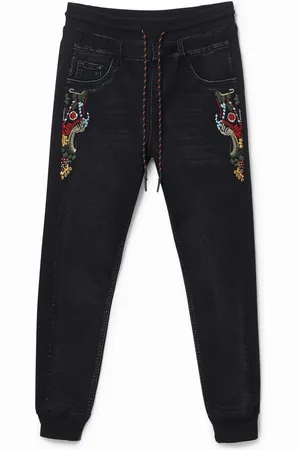 Desigual Jogger in denim lunghi fino alla caviglia