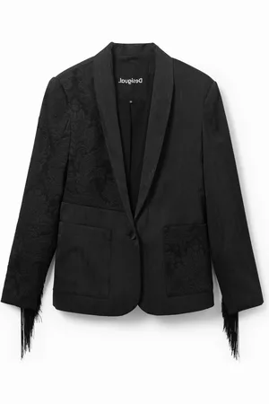 Desigual Blazer jacquard frange