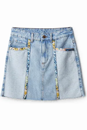 Desigual Minigonna in denim patchwork