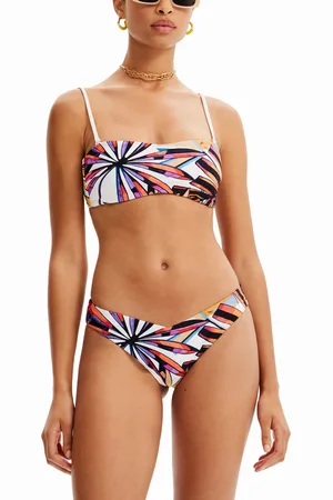 Desigual Top bikini fascia tropicale