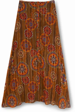 Desigual Gonna lunga in viscosa lurex