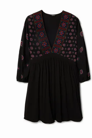 Desigual Abito corto stampa etnica