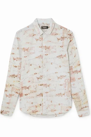 Desigual Camicia cotone di popeline stampata