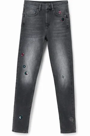 Desigual Jeans skinny push up ricamati
