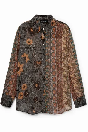 Desigual Camicia boho lurex